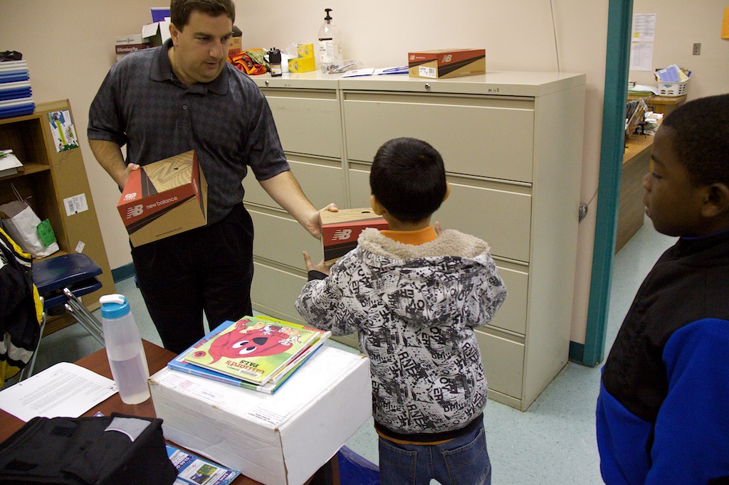Northstrom donates shoes for our students.