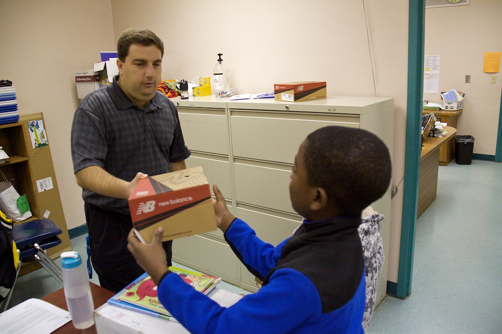 Northstrom donates shoes for our students.