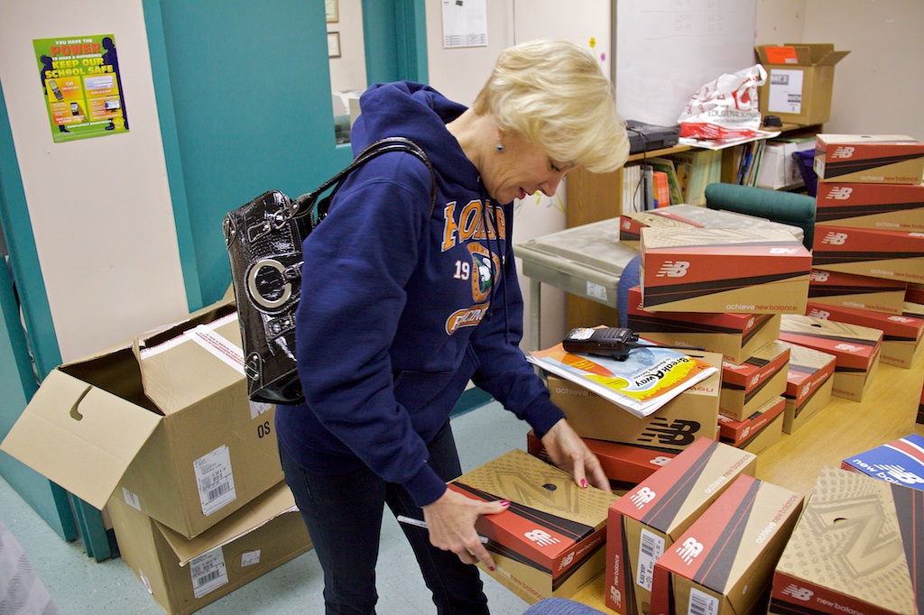 Northstrom donates shoes for our students.