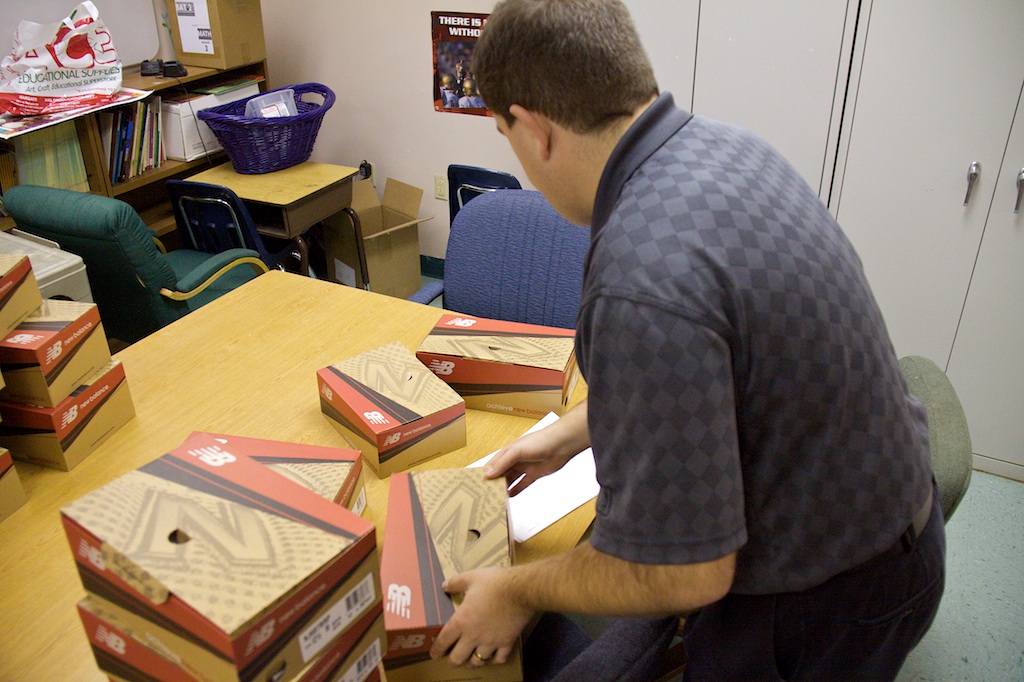 Northstrom donates shoes for our students.